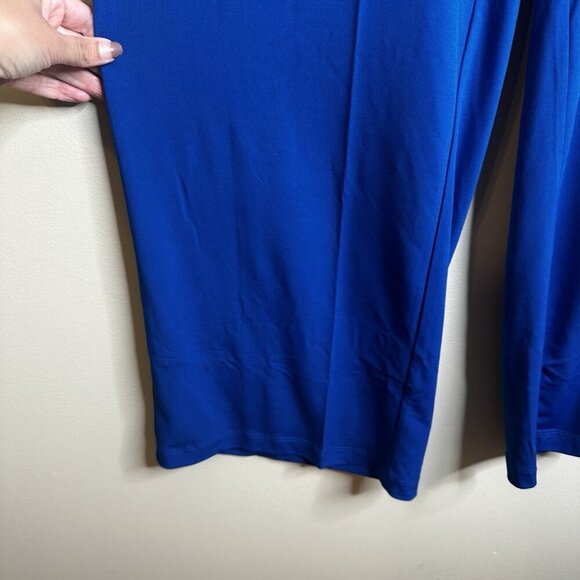 Bob Mackie Wearable Art Lagenlook Wide Leg Stretch trouser Pant Small‎ Blue NWT - Picture 4 of 13